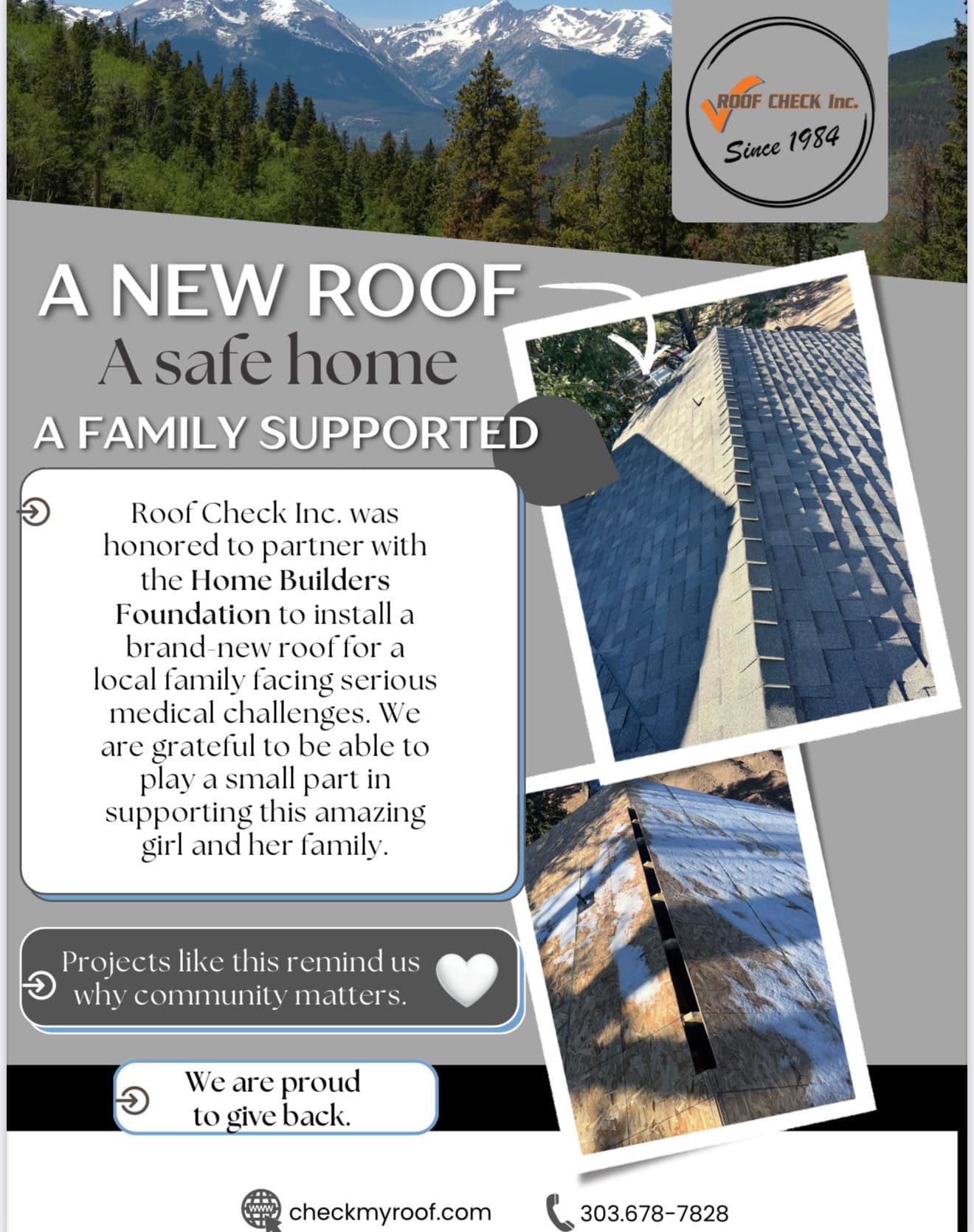 New Roof Installation Brings Security to Local Family image