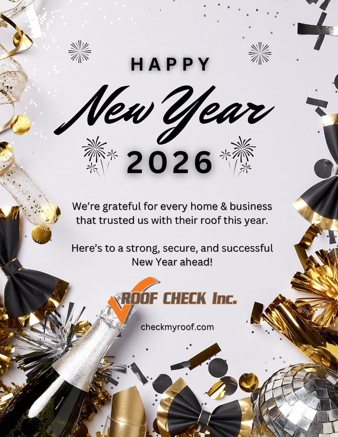 Project Celebrating a New Year with Roof Check Inc image
