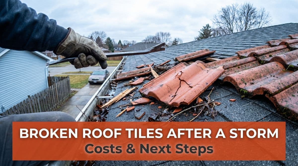 Blog post Broken Roof Tiles After a Storm: Costs & Next Steps image