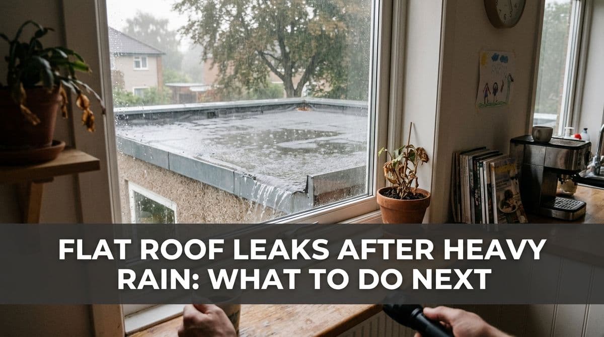 Featured post - Flat Roof Leaks After Heavy Rain: What to Do Next